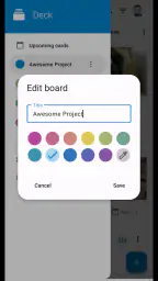 Nextcloud Deck screenshot