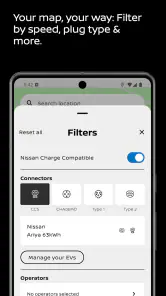 Nissan Charge - EV charging screenshot
