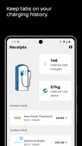 Nissan Charge - EV charging screenshot