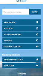NorCamp - Skandinavia camping screenshot