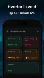 Nordlys Varsel Kart – AuroraMe screenshot