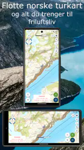Norgeskart friluftsliv screenshot