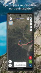 Norgeskart friluftsliv screenshot