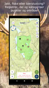 Norgeskart friluftsliv screenshot
