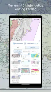 Norgeskart friluftsliv screenshot