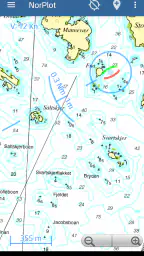 NorPlot sjøkart / kartplotter screenshot