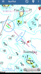 NorPlot sjøkart / kartplotter screenshot