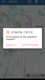 NorPlot sjøkart / kartplotter screenshot