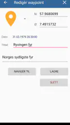 NorPlot sjøkart / kartplotter screenshot
