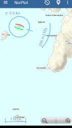 NorPlot sjøkart / kartplotter screenshot