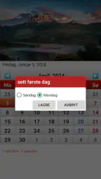 Norsk Kalender 2026 screenshot