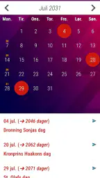 Norsk Kalender 2026 Ukenummer screenshot