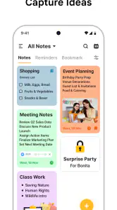 Noter: Notesblok Notesbog screenshot