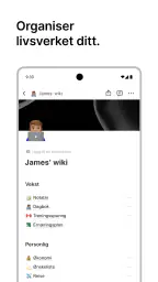 Notion: Notater, Oppgaver, KI screenshot