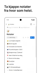 Notion: Notater, Oppgaver, KI screenshot