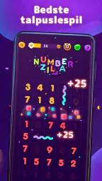 Numberzilla - Puzzle Spil screenshot