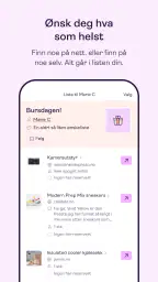 Ønsk - lag og del ønskelister screenshot