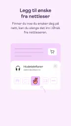 Ønsk - lag og del ønskelister screenshot