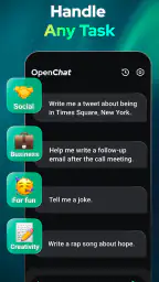 Open Chat - AI bot app screenshot