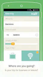 PackPoint travel packing list screenshot