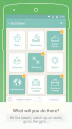 PackPoint travel packing list screenshot