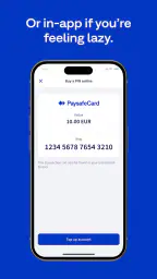 PaysafeCard - prepaid payments screenshot