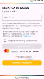 Peajes Pichincha V2 screenshot