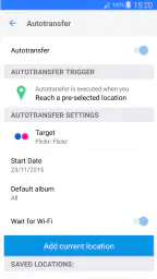 PhotoSync Autotransfer Add-On screenshot