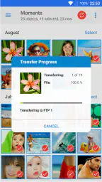 PhotoSync NAS Add-On screenshot