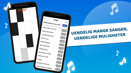 Piano Tiles Klassiske spill screenshot
