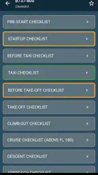 Plane Checklist screenshot