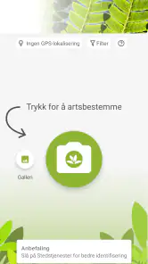 PlantNet plantegjenkjenning screenshot