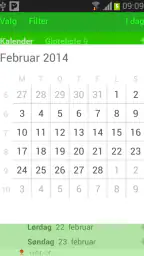 PlenoFamilie: felles kalender screenshot