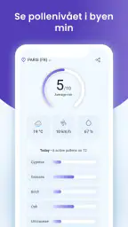 Pollenvarsel screenshot
