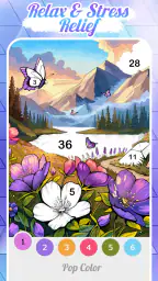 Pop Color - Paint by number screenshot