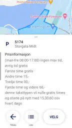 Porsgrunn kommune parkering screenshot
