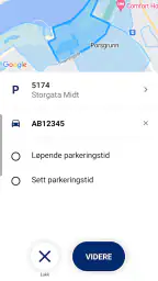 Porsgrunn kommune parkering screenshot