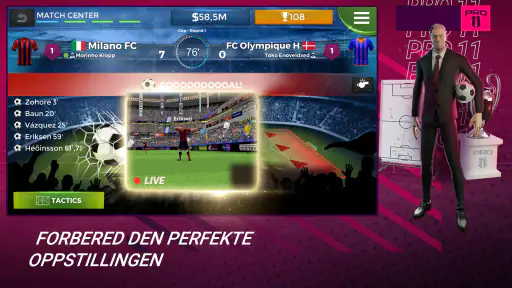 Pro 11 - Football Manager Game screenshot
