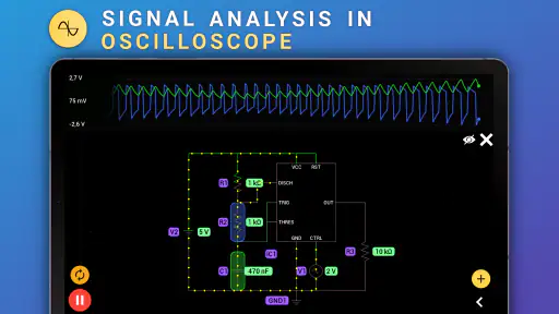PROTO - circuit simulator screenshot