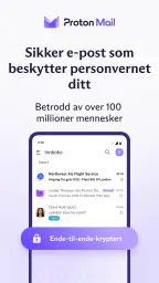 Proton Mail: Kryptert e-post screenshot