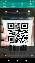 QR- og strekkodeskanner screenshot