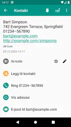 QR- og strekkodeskanner screenshot