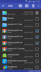 RAR screenshot