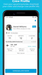 RB Flight Crew Duty Roster App screenshot