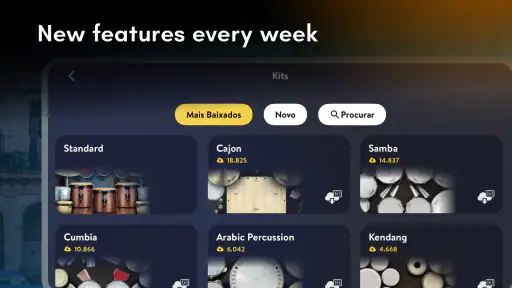 Real Percussion: instrumenter screenshot