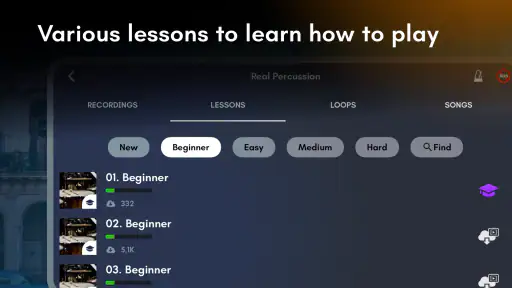 Real Percussion: instrumenter screenshot