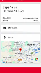 RFEF Tickets screenshot