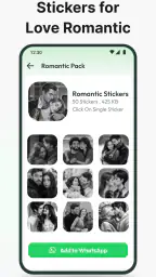 Romantic Love Emoji WAStickers screenshot