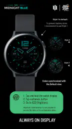 S4U Midnight Blue - watch face screenshot