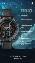 S4U Mystique - Gold watch face screenshot